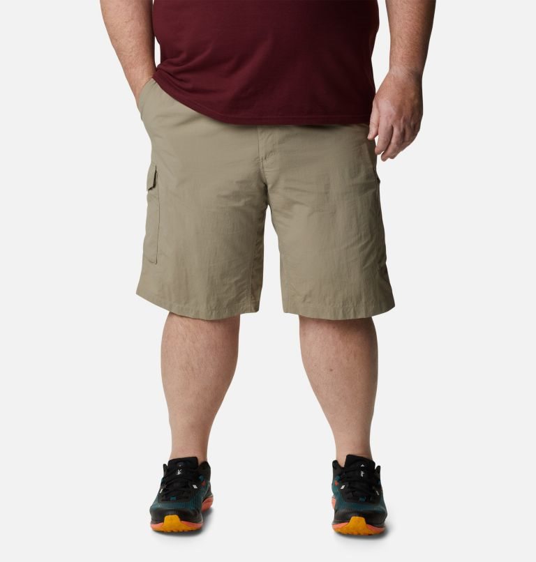 Men\'s Columbia Silver Ridge Cargo Shorts Khaki | Plus Size CA-H6C34